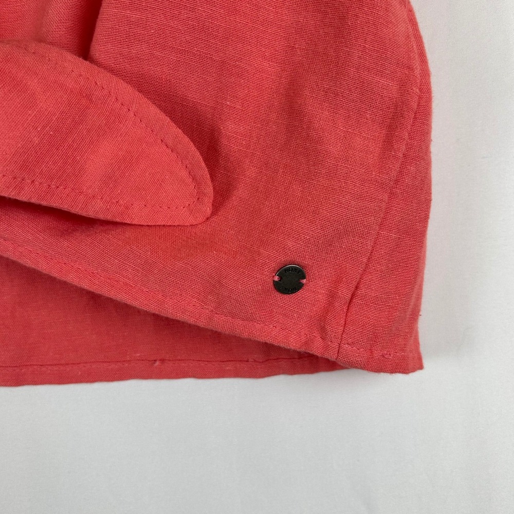 NWT Roxy Women's XL Sweeter Than This Button Up Tie Front Ruffle Sleeve Top - Picture 14 of 15